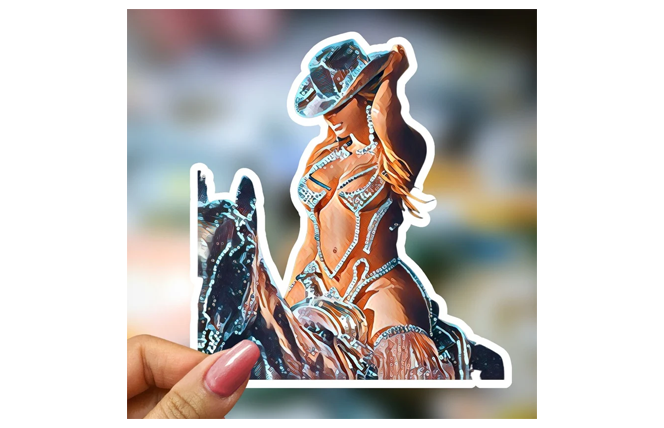 fan-made Beyonce Renaissance die-cut sticker